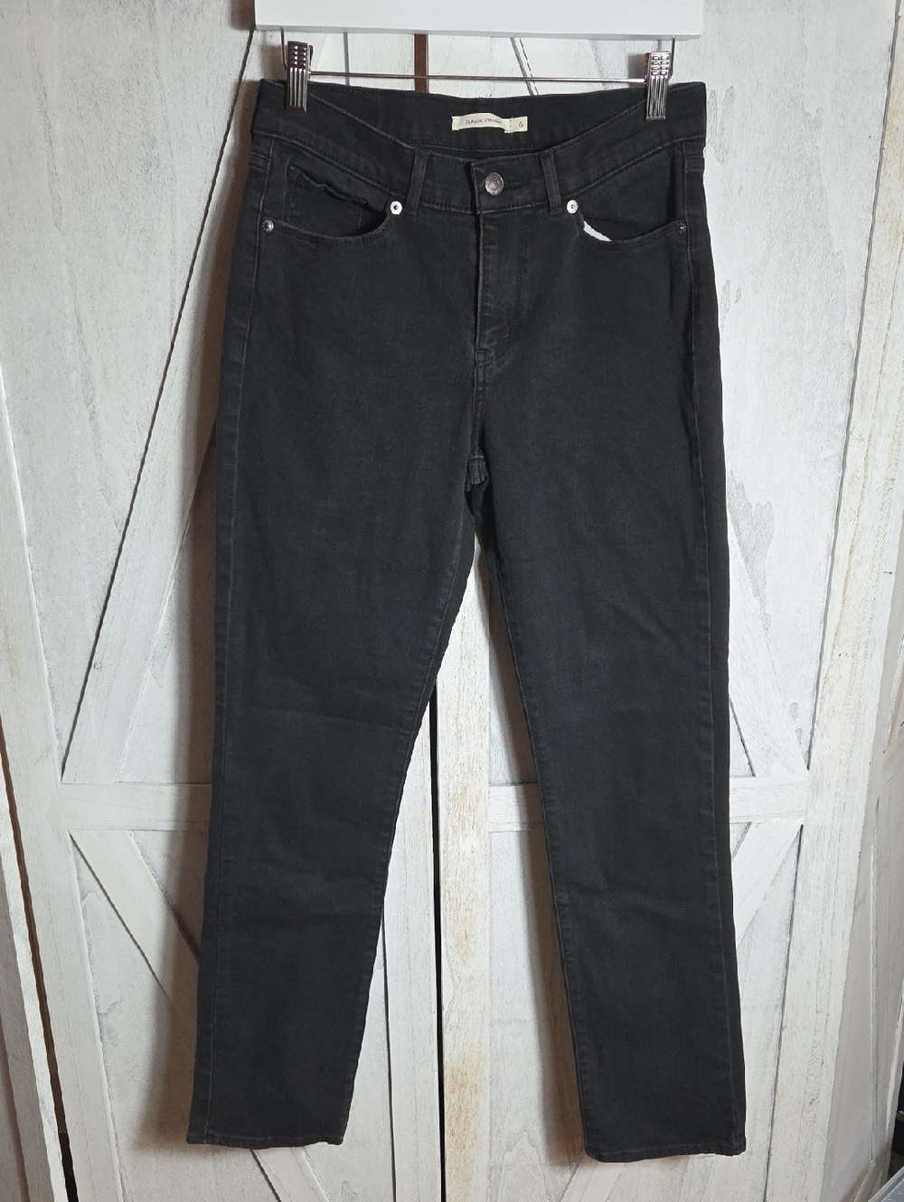 Levi's Black Classic Straight Jeans Size 6